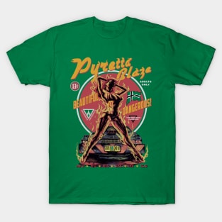 "PYRETTA BLAZE" GREEN T-Shirt